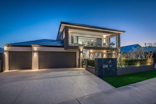 View of the front of a house.