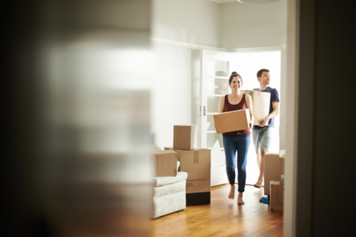 couple moving into home